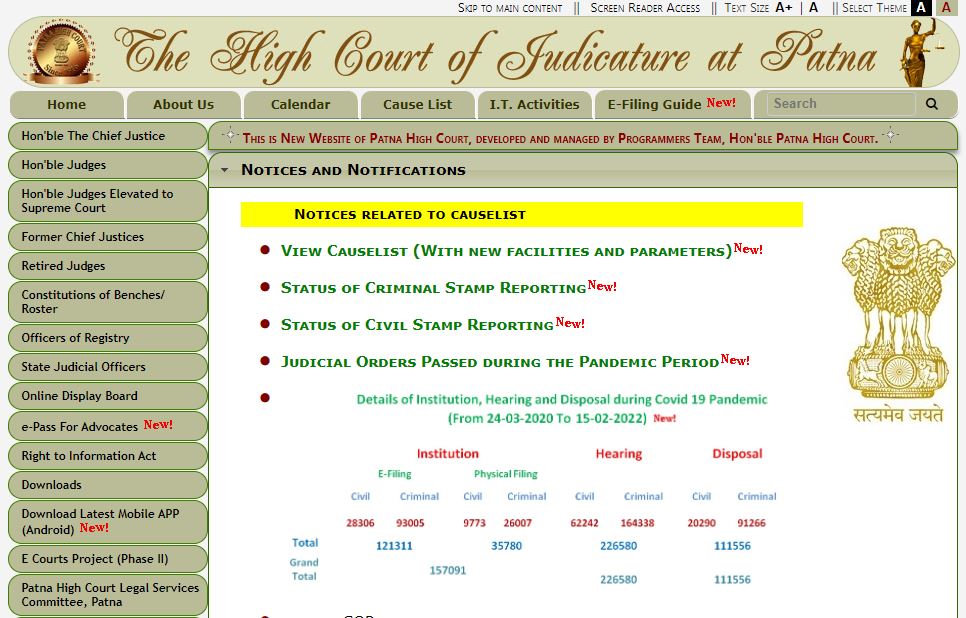 Patna high court computer operator & stenographer online form 2022