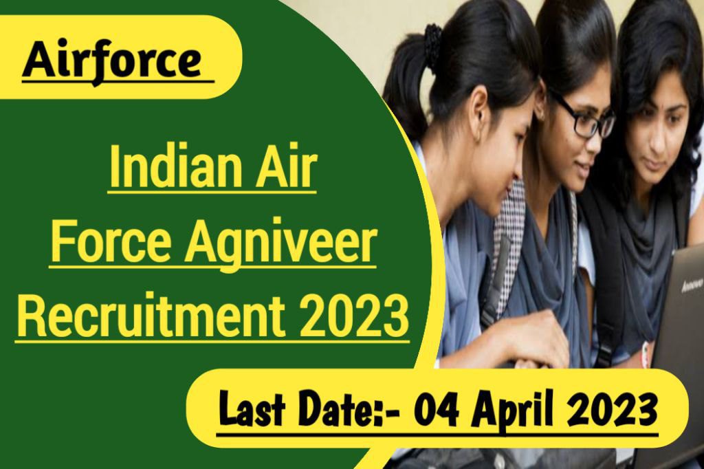 Indian airforce agniveer recruitment 2023: apply online advt. No. 02/2023 online form, direct link available, notification released