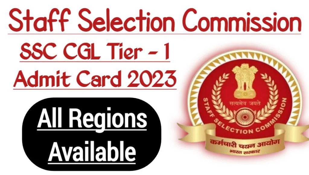 Ssc cgl tier 1 admit cardapplication status 2023