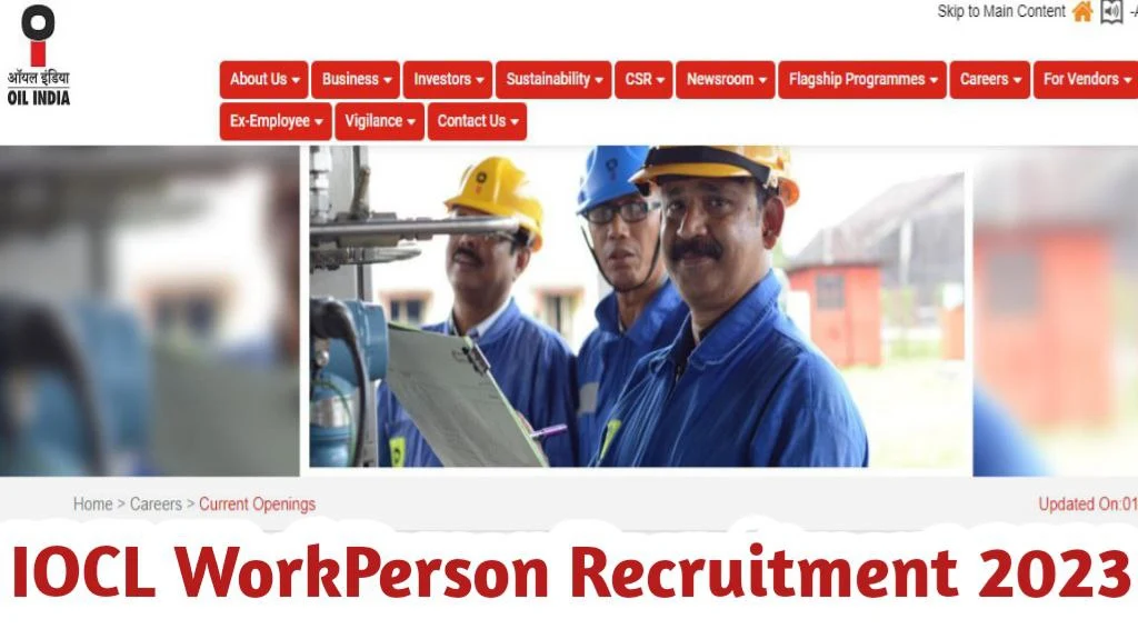 Iocl work person recruitment 2023 online apply for various posts