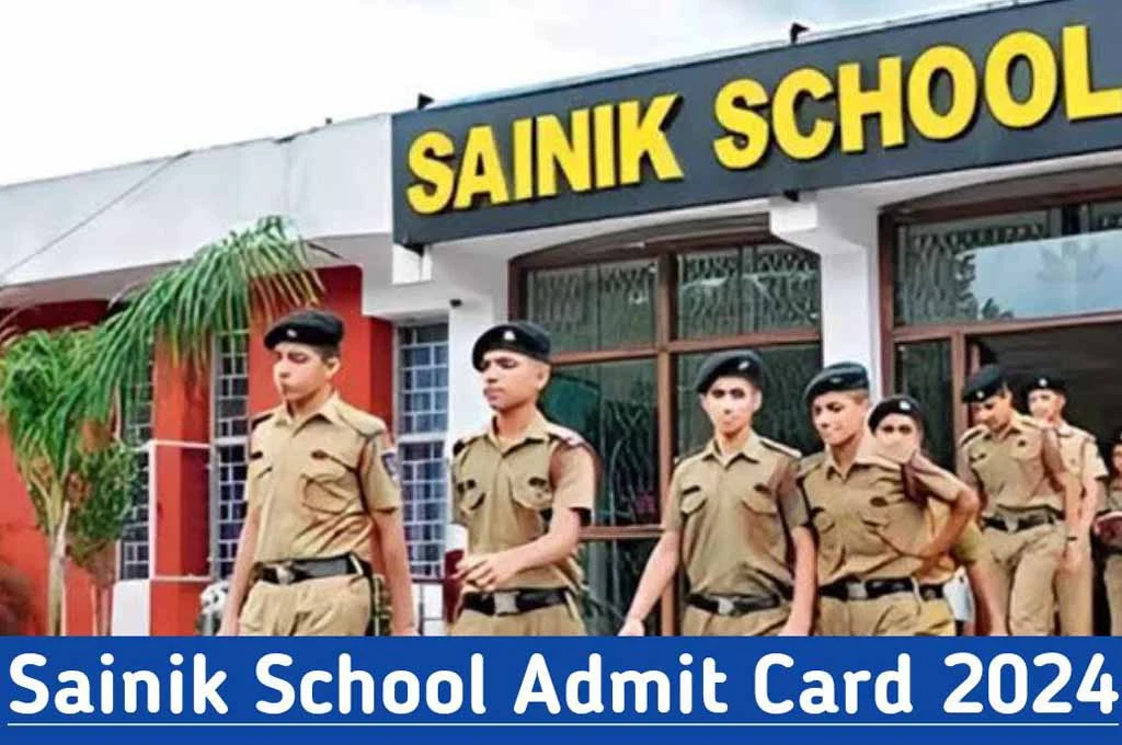 Sainik school exam admit card 2024