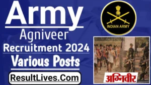 Indian army agniveer recruitment online form 2024 under agnipath scheme