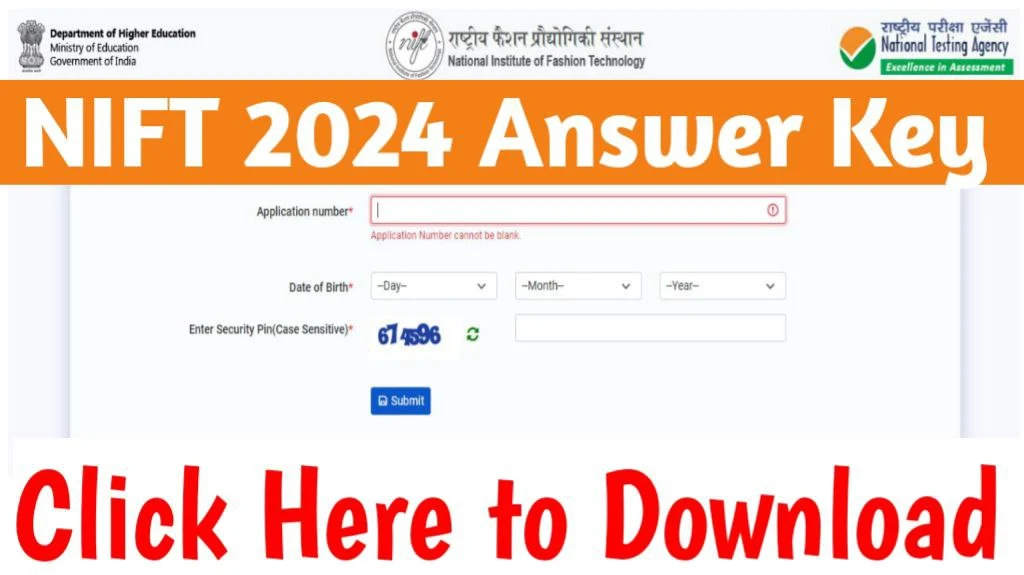 Nift 2024 answer key & response sheet released
