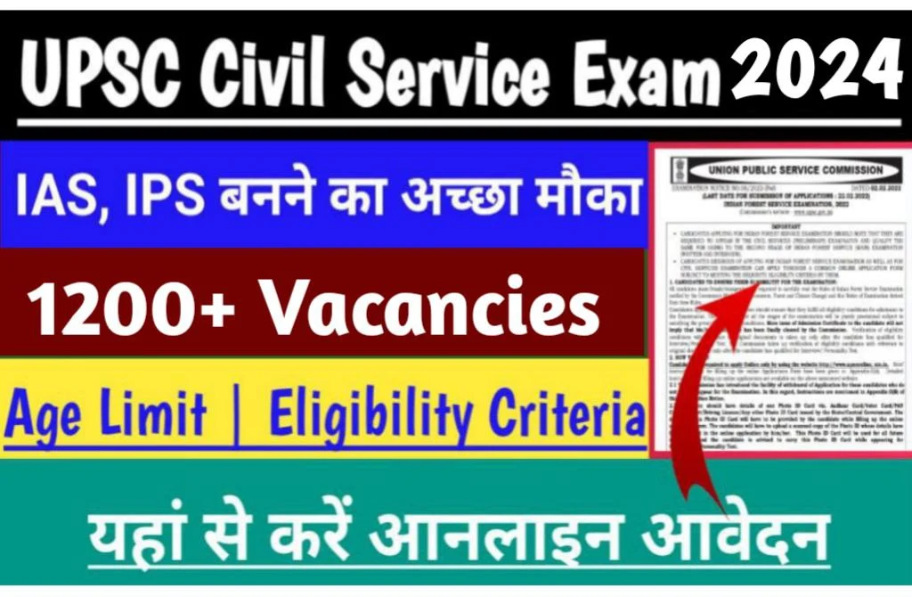Upsc civil service ias & ifs recruitment 2024 online form