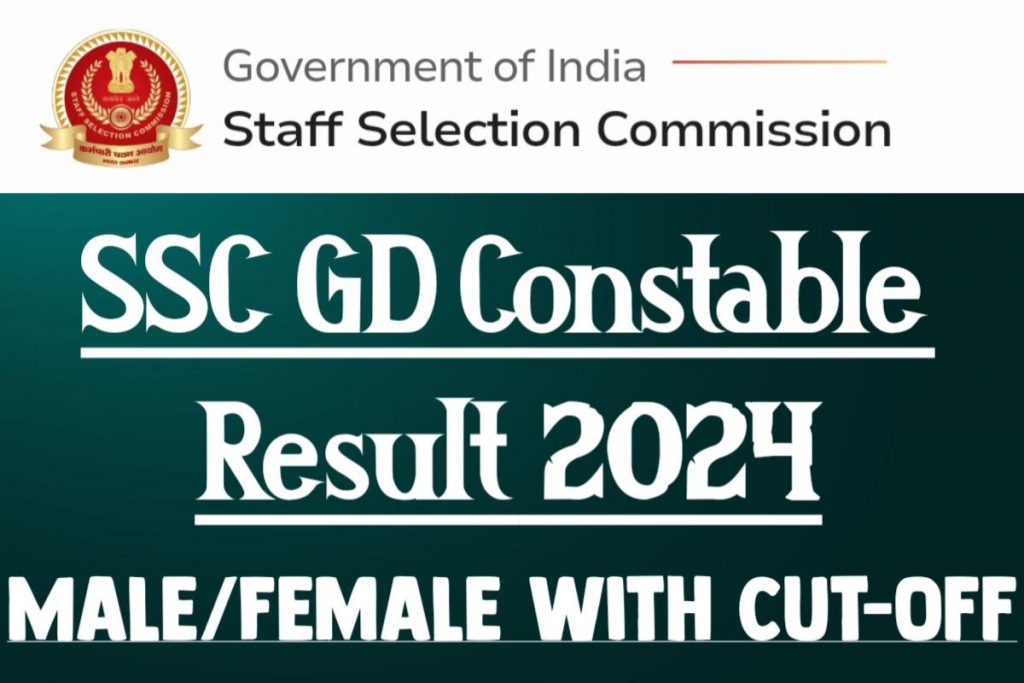 Ssc gd constable 2024 result declared