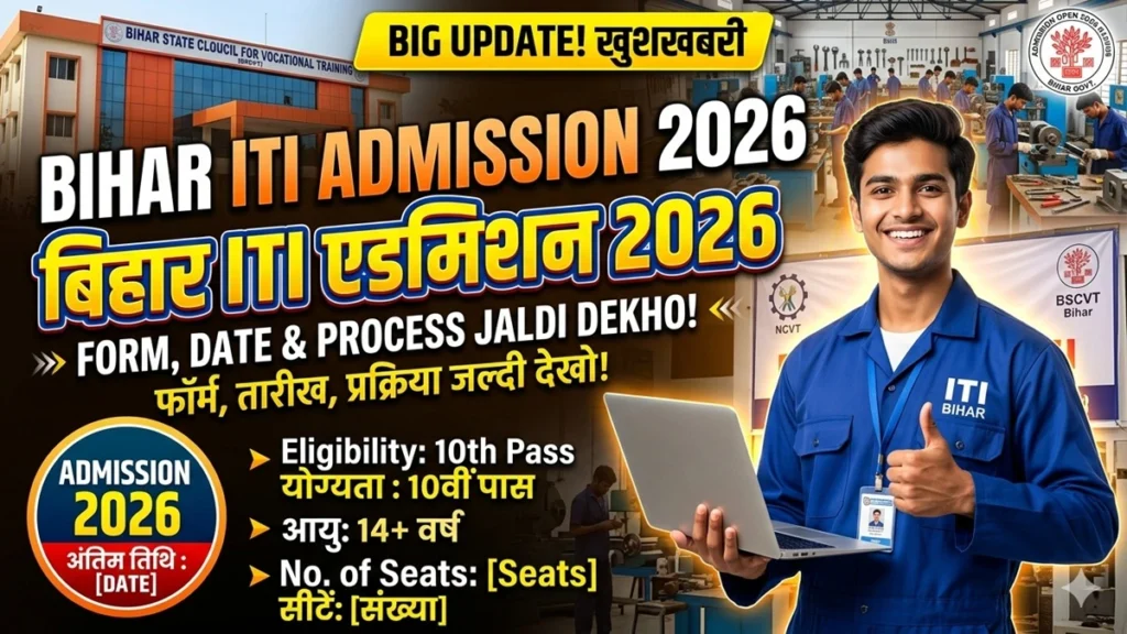Bihar ITICAT Admission 2026 Deadline 14 April 2026