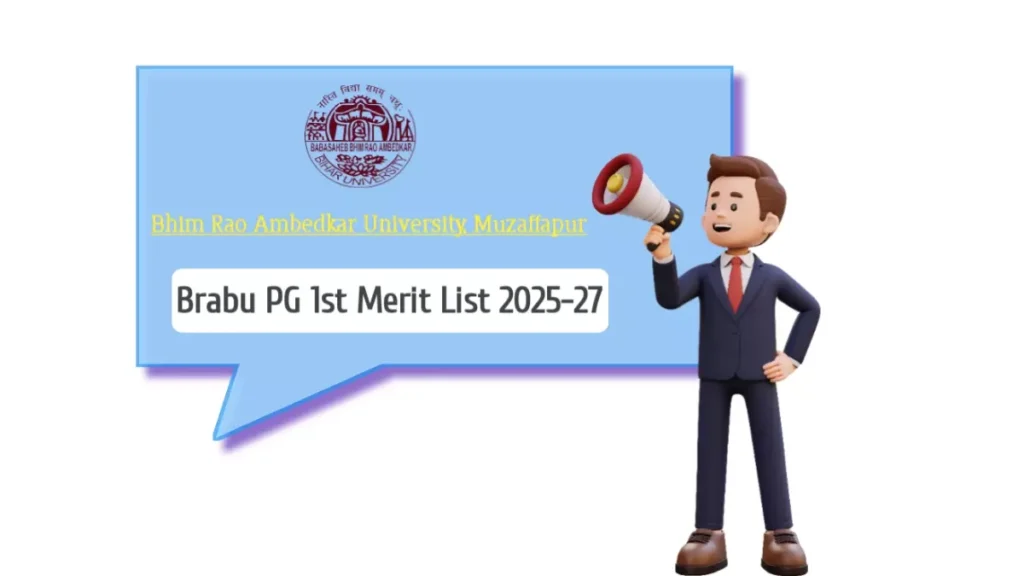 Brabu PG 1st Merit List 2025-27