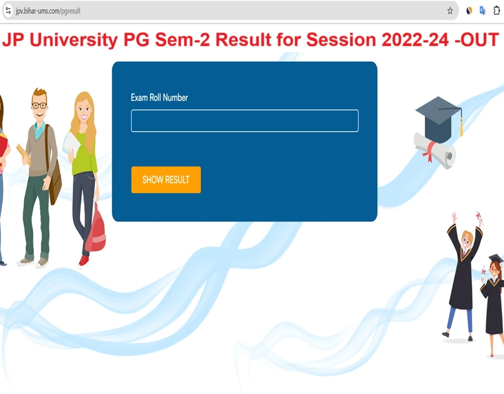 JP University PG Sem-2 Result Session 2022-24 is Out