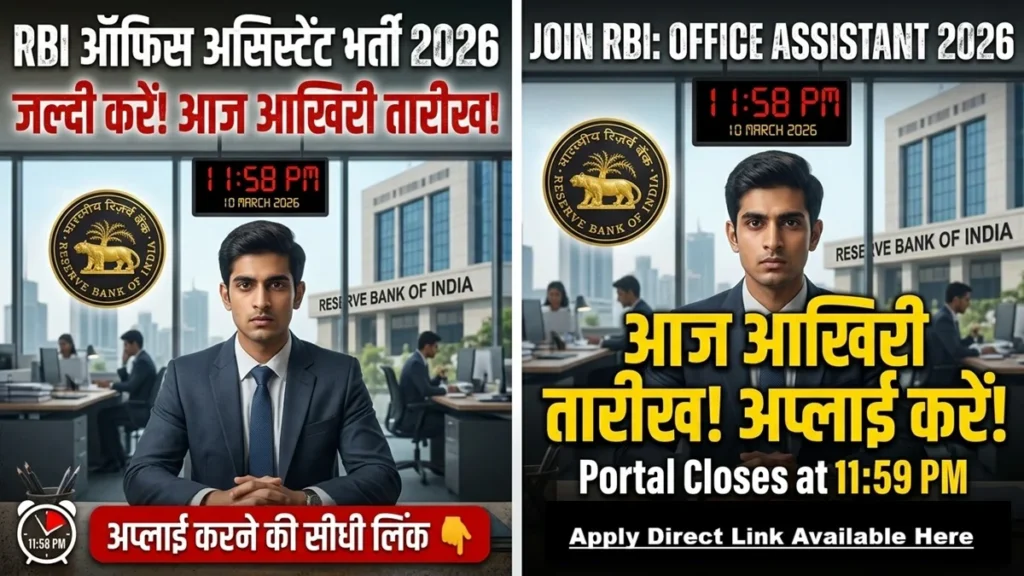 RBI Office Assistant Recruitment 2026 Online Form