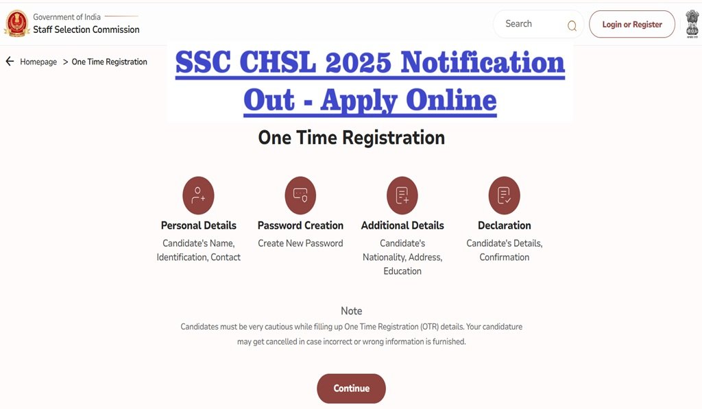 SSC CHSL 2025 Notification Out - Apply Online Now, Eligibility, Syllabus & Date, Clear Information Available Here